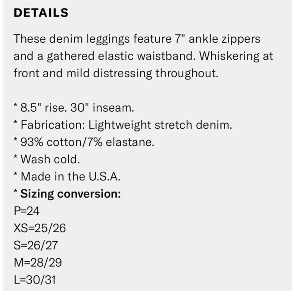 SALE Joe’s Jeans The Legging - Picture 2 of 5